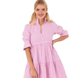 Gretchen Scott Dress: Wash / Wear Teardrop Dress - Stripe